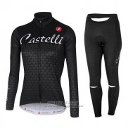 2017 Jersey Women Castelli Long Sleeve Black