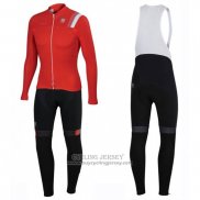 2016 Jersey Sportful Long Sleeve White And Red