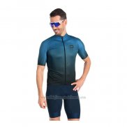 2022 Abbigliamento Ciclismo Gore Nero Blu Manica Corta e yutr008
