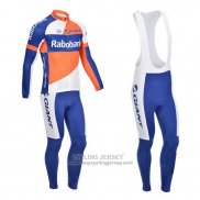 2013 Jersey Rabobank Long Sleeve Blue And White