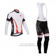 2014 Jersey Castelli Long Sleeve White And Black