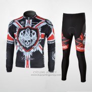2010 Jersey Rock Racing Long Sleeve Black And Red