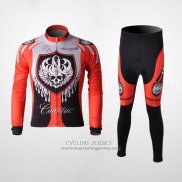 2010 Jersey Rock Racing Long Sleeve Red And Light Blue