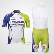2012 Jersey Liquigas Cannondale Green And White