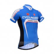 2014 Jersey Fox CyclingBox Blue And White