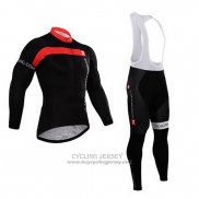 2015 Jersey Castelli Long Sleeve Red And Black