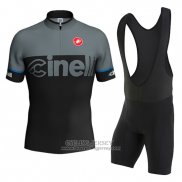2016 Jersey Cinelli Black And Gray