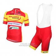 2016 Jersey Wallonie Bruxelles Yellow And Red