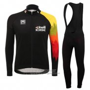 2016 Jersey Cinelli Chrome Long Sleeve Black And Yellow
