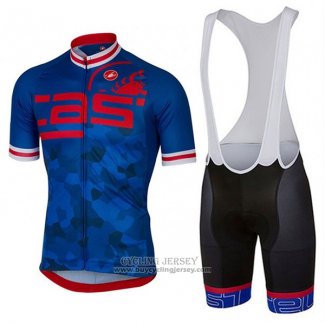 2017 Jersey Castelli Blue And Red