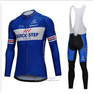 2018 Jersey UCI Mondo Champion Quick Step Floors Long Sleeve Blue