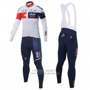 2016 Jersey IAM Long Sleeve White And Blue
