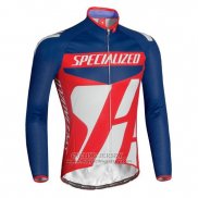 2016 Jersey Specialized Long Sleeve Blue And Red