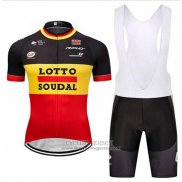 2018 Jersey Lotto Soudal Black Yellow Red