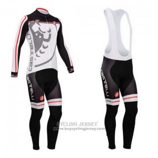 2014 Jersey Long Sleeve Castelli Black And White