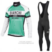 2017 Jersey Bianchi Milano ML Long Sleeve Green