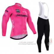 2016 Jersey Giro d'Italia Long Sleeve Pink And White