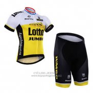 2016 Jersey Lotto NL Jumbo White And Yellow