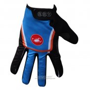2014 Castelli Full Finger Gloves Blue