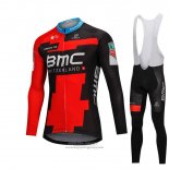 2018 Jersey BMC Long Sleeve Red and Black