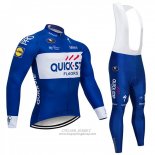 2018 Jersey Quick Step Floors Long Sleeve Blue and White