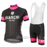 2018 Jersey Women Bianchi Nevola Black and Pink