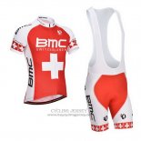 2014 Jersey BMC Champion Svizzera Orange And White