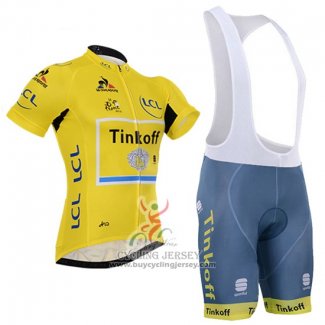 2016 Jersey Tinkoff Lider Yellow And Black