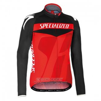 2016 Jersey Specialized ML Long Sleeve Black And Red