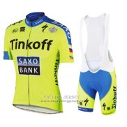 2016 Jersey Tinkoff Saxo Bank Yellow And Blue
