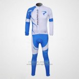 2011 Jersey Pinarello Long Sleeve Sky Blue And White