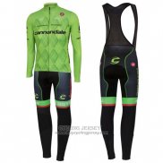 2016 Jersey Cannondale Long Sleeve Black And Green