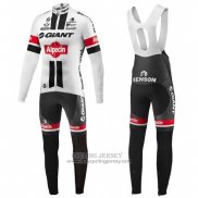 2016 Jersey Giant Alpecin Long Sleeve Black And White