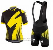 2016 Jersey Specialized Deep Black And Yellow