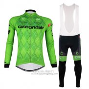 2017 Jersey Cannondale Long Sleeve Green And Black