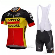 2018 Jersey Lotto Soudal Black and Yellow