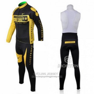2009 Jersey Livestrong Long Sleeve Yellow And Black