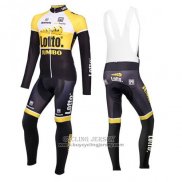 2015 Jersey Lotto NL Jumbo Long Sleeve Yellow And Black