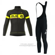 2017 Jersey ALE Long Sleeve Black And Yellow