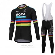2018 Jersey UCI Mondo Champion Bora Long Sleeve Black