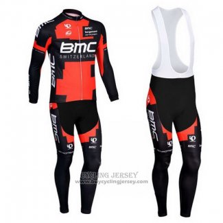 2013 Jersey BMC Long Sleeve Black And Red