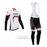 2014 Jersey Castelli Long Sleeve Black And White