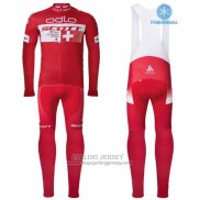 2016 Jersey Scott Long Sleeve Red And White