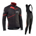 2017 Jersey Northwave ML Long Sleeve Black And Red