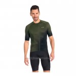 2022 Abbigliamento Ciclismo Gore Verde Nero Manica Corta e yutr010