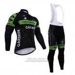 2015 Jersey Cannondale Long Sleeve Green And Black