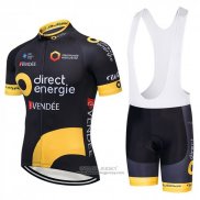 2018 Jersey Direct Energie Black and Yellow