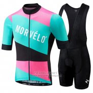 2018 Jersey Morvelo Green and Pink