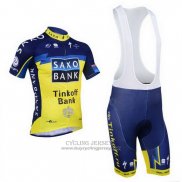 2013 Jersey Tinkoff Saxo Bank Blue And Yellow