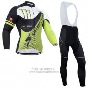 2014 Jersey Specialized Long Sleeve Black And Green